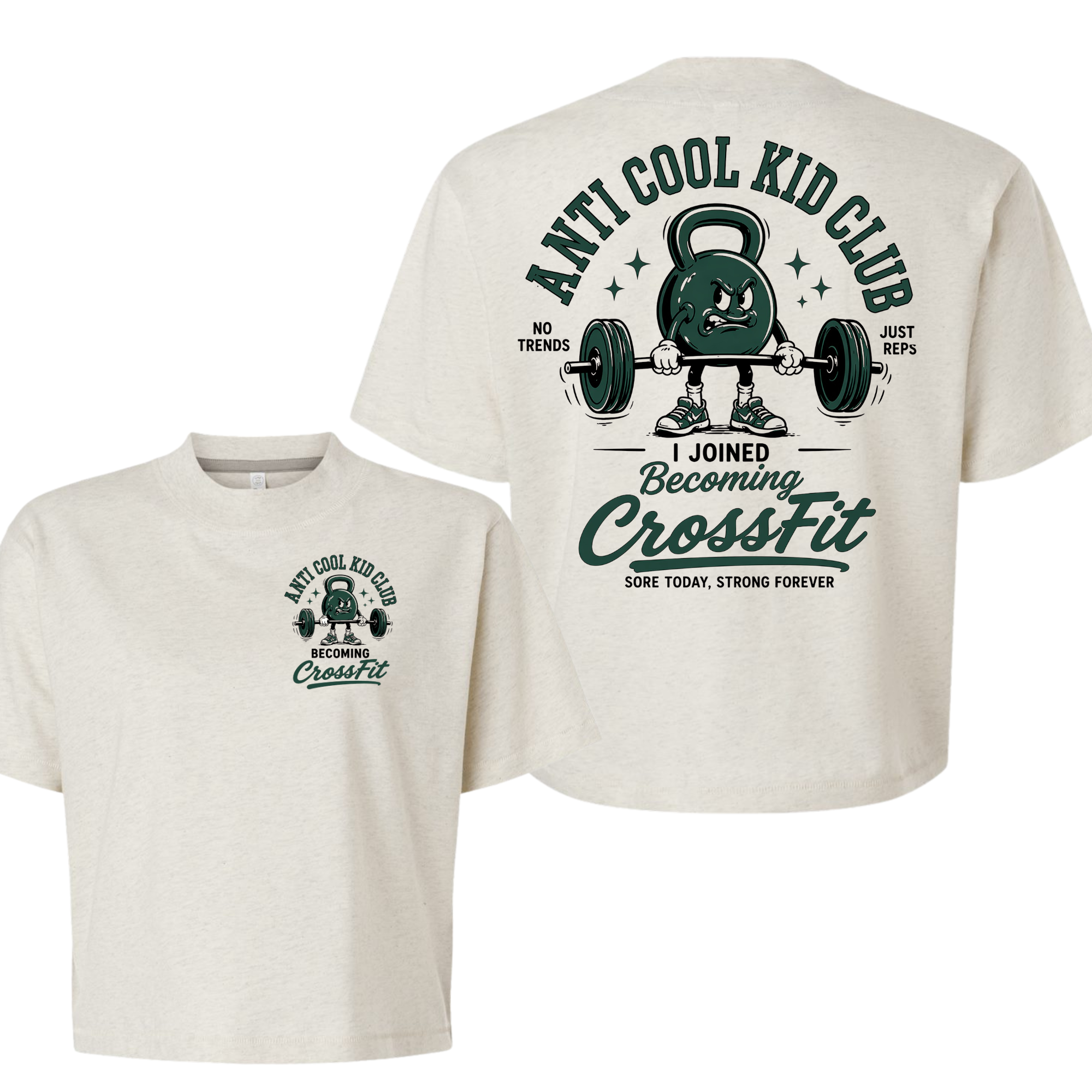 Anti Cool Kid Club Cropped Tee | Becoming CrossFit