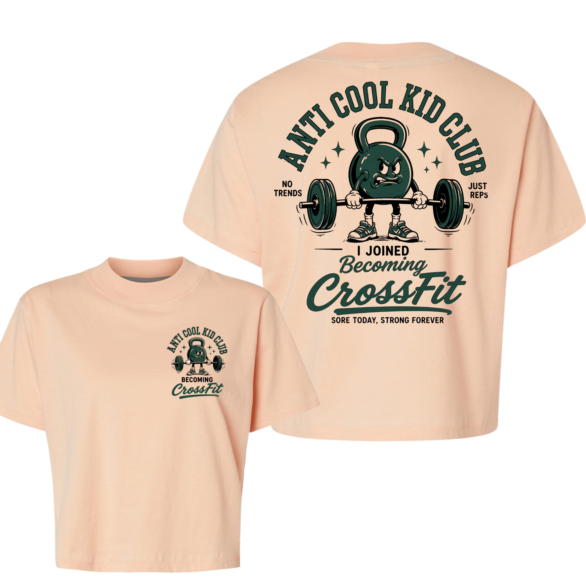 Anti Cool Kid Club Cropped Tee | Becoming CrossFit