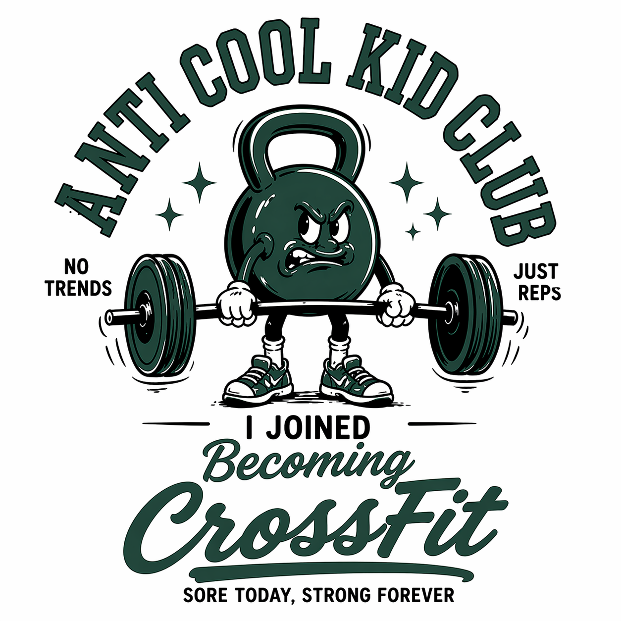 Anti Cool Kid Club Cropped Tee | Becoming CrossFit